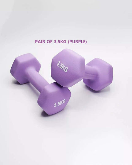 Neoprene Dumbbell Pair – Non-Slip Grip, Cast Iron Core – Gym Fitness Weights