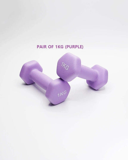 Neoprene Dumbbell Pair – Non-Slip Grip, Cast Iron Core – Gym Fitness Weights